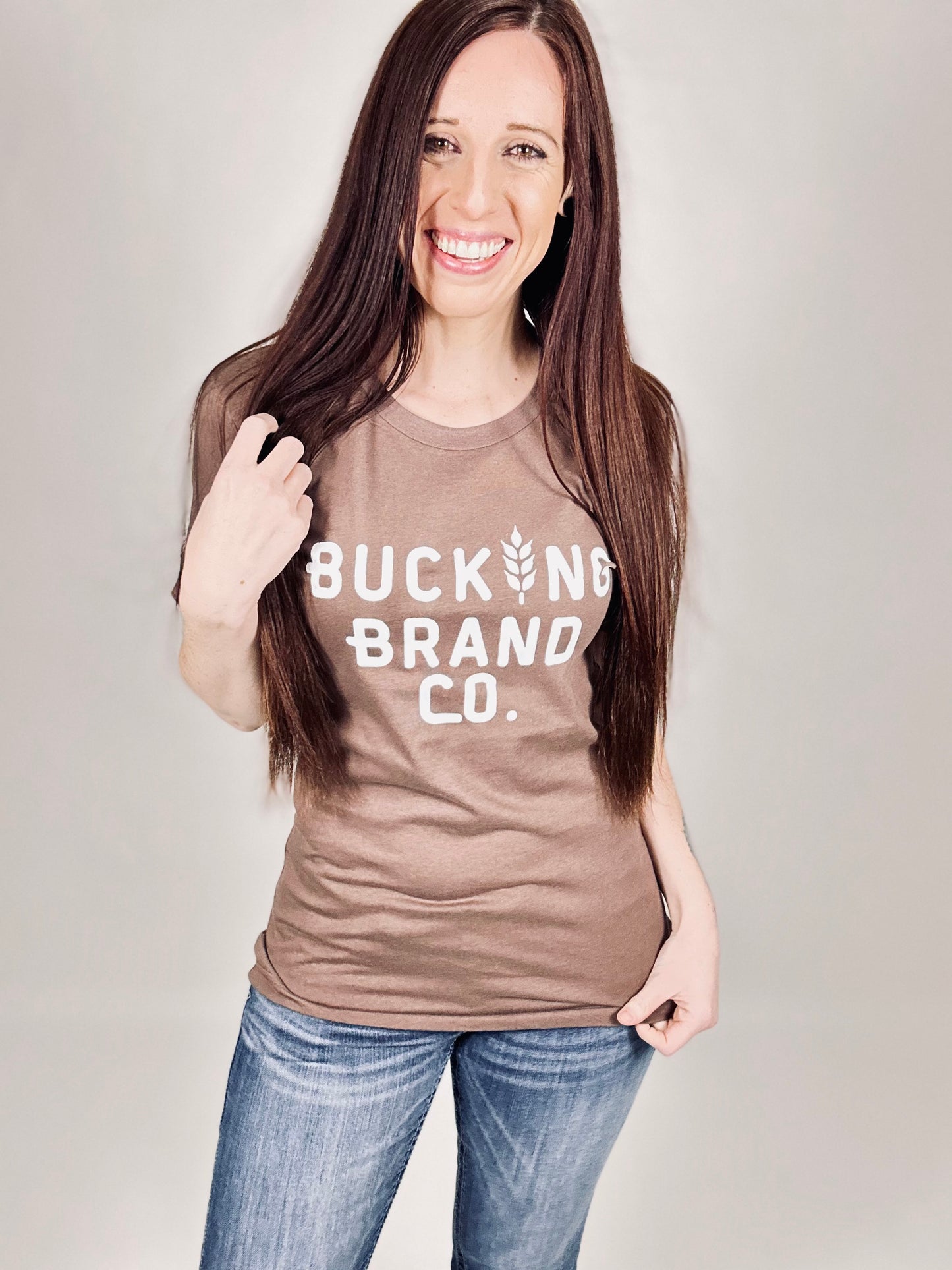 ‘Bucking Brand Company’ Brown Tee