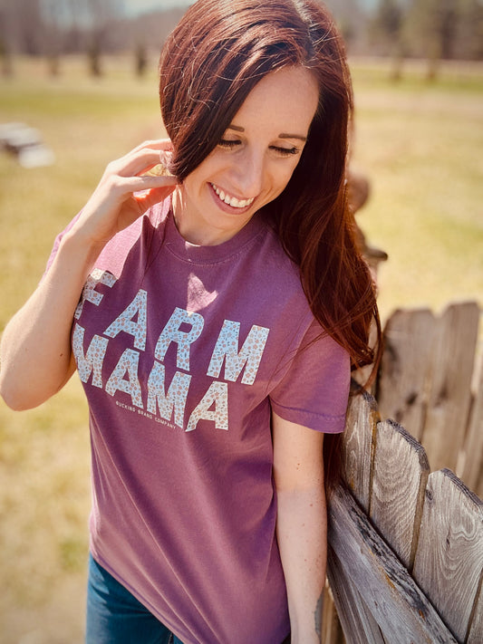 ‘Farm Mama’ Berry Tee