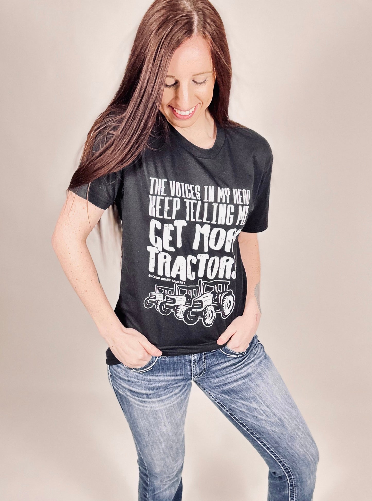 ‘Get More Tractors’ Black Tee