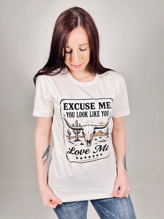 ‘You Look Like You Love Me’ Vintage White Tee