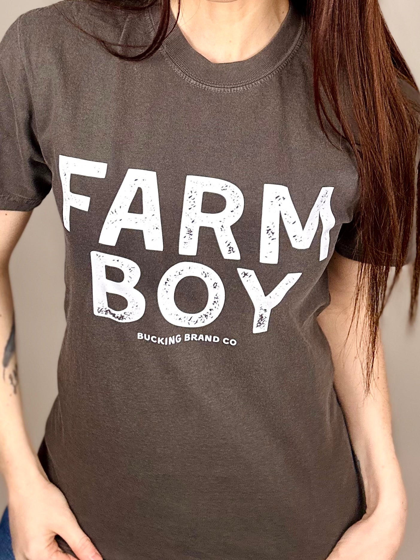 ‘Farm Boy’ Charcoal Tee
