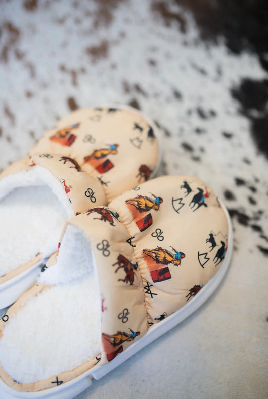 Vintage Cowboy Slippers