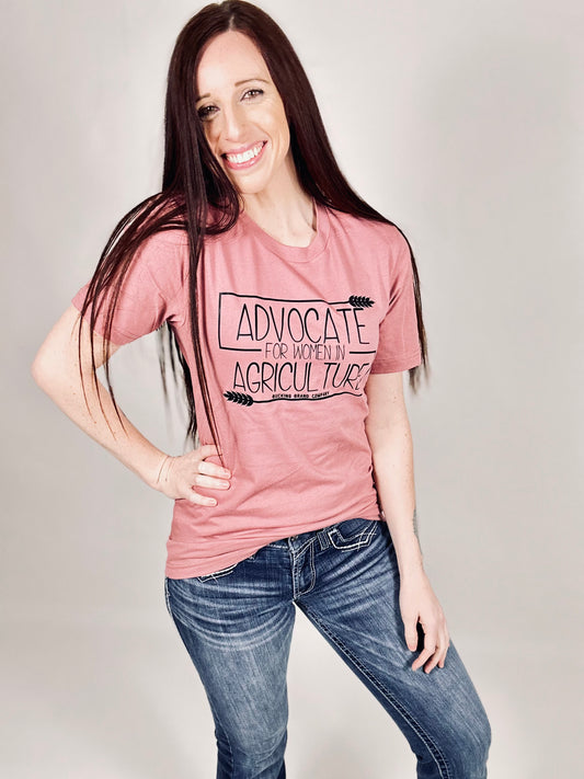 ‘Advocate For Women In Agriculture’ Mauve Tee