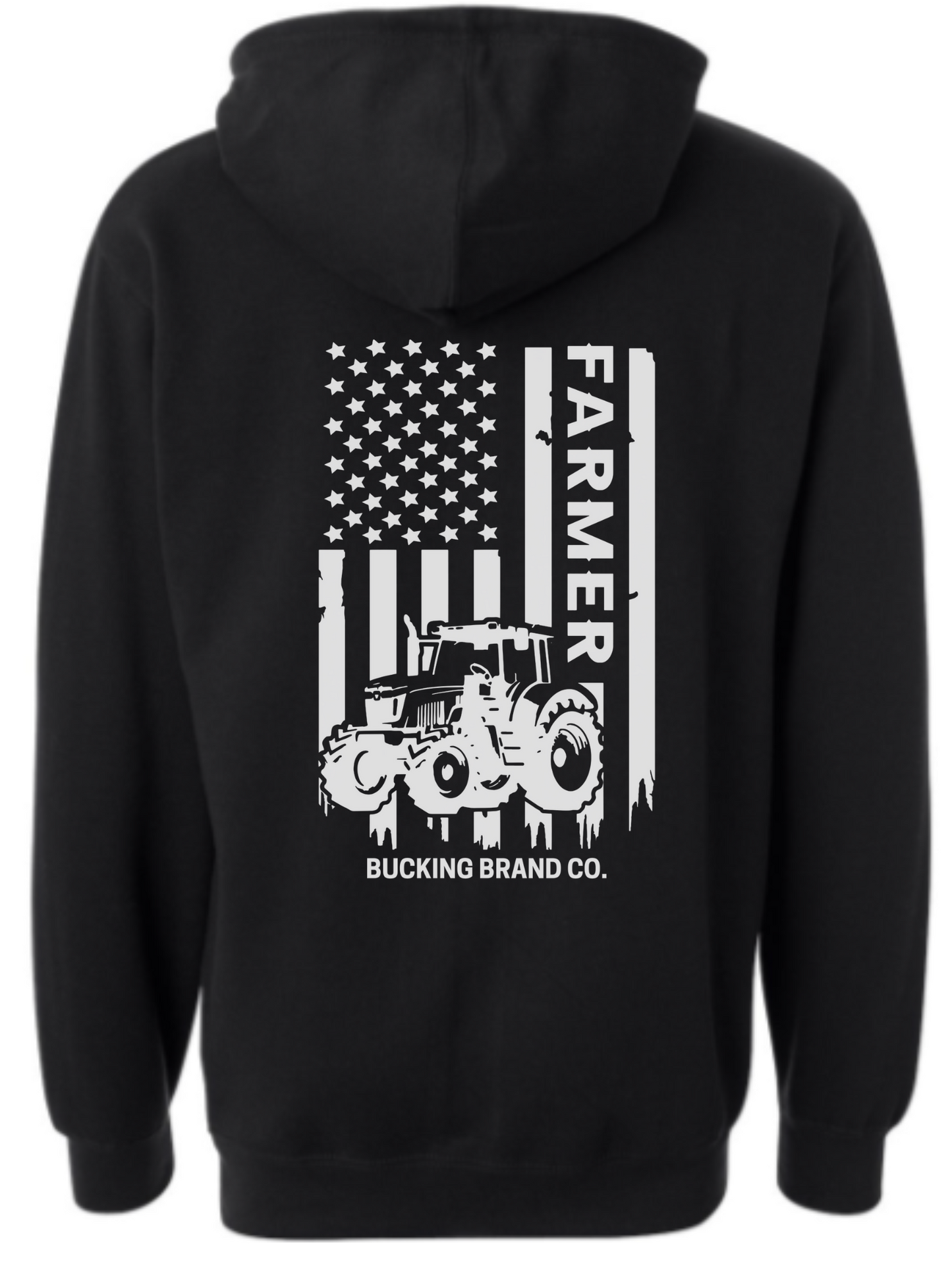 Farmer Tractor & Flag Hoodie