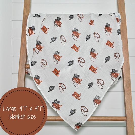 Western Baby Swaddle Blanket