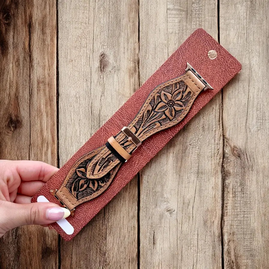 Lili Hand Tooled Apple Watch Band