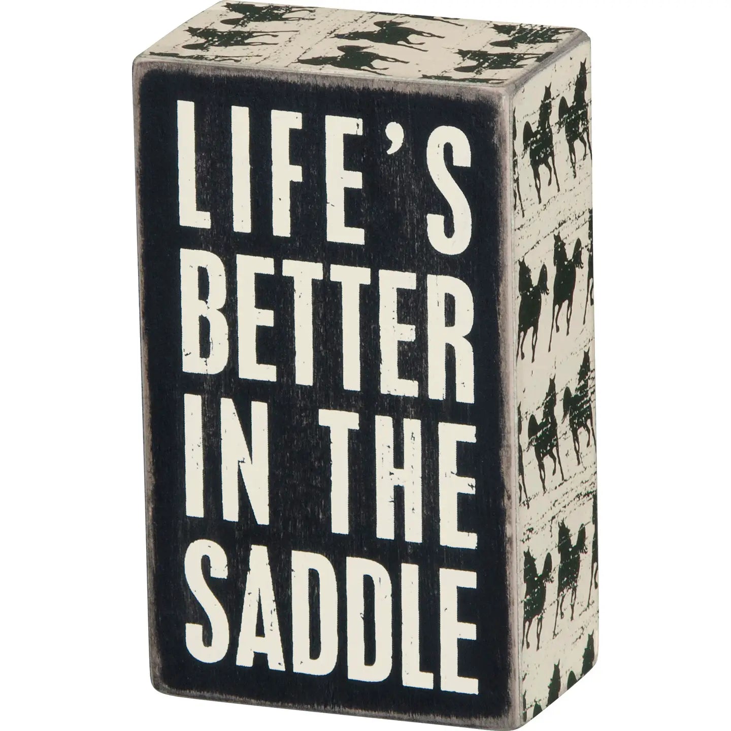 In the Saddle Box Sign