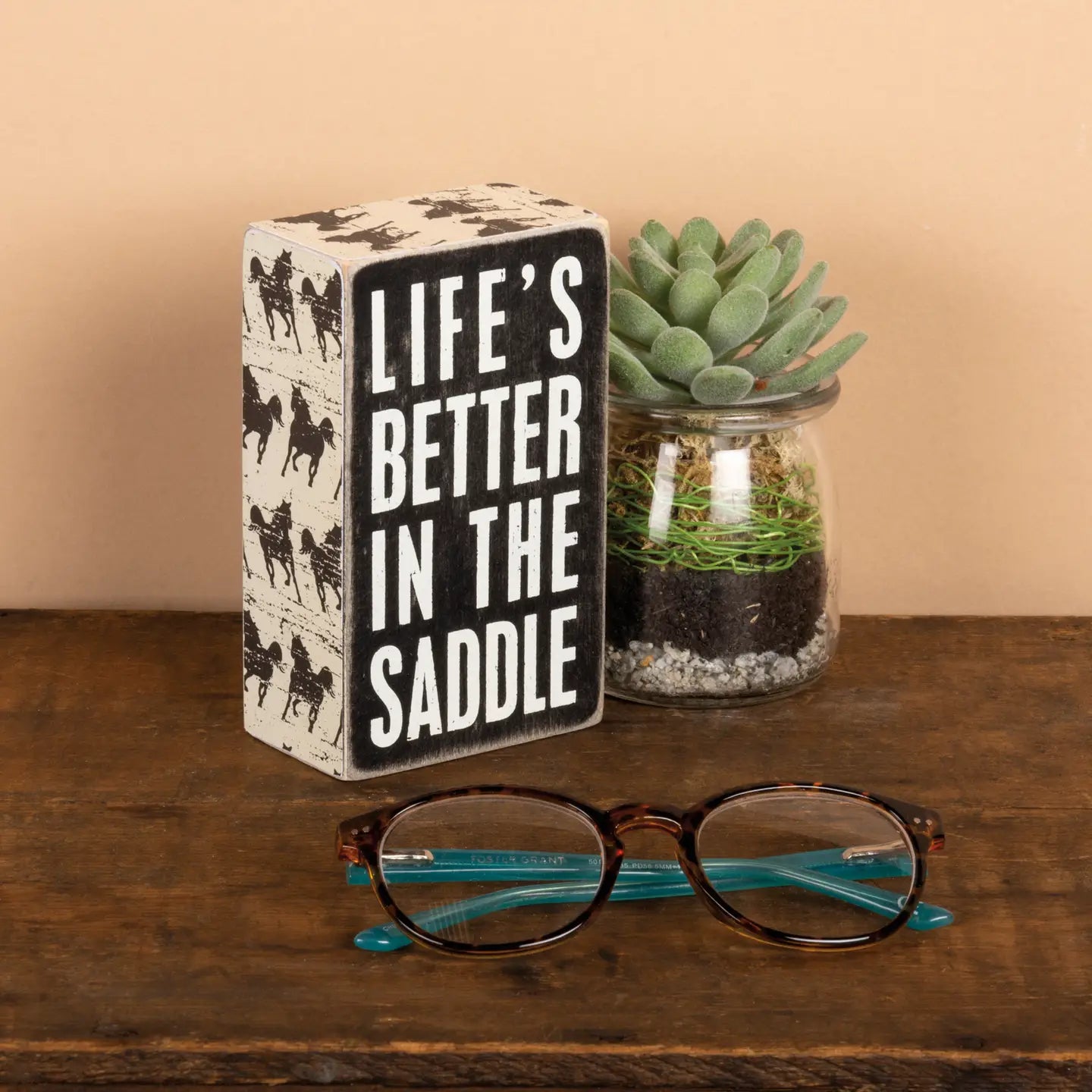 In the Saddle Box Sign