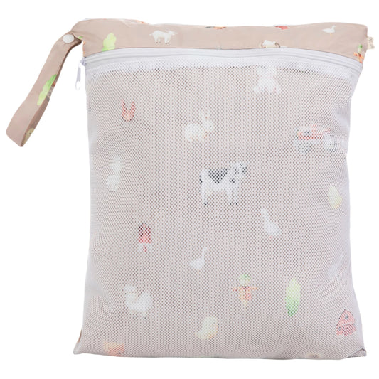 Dual-Compartment Wet/Dry Bag with Mesh Pocket