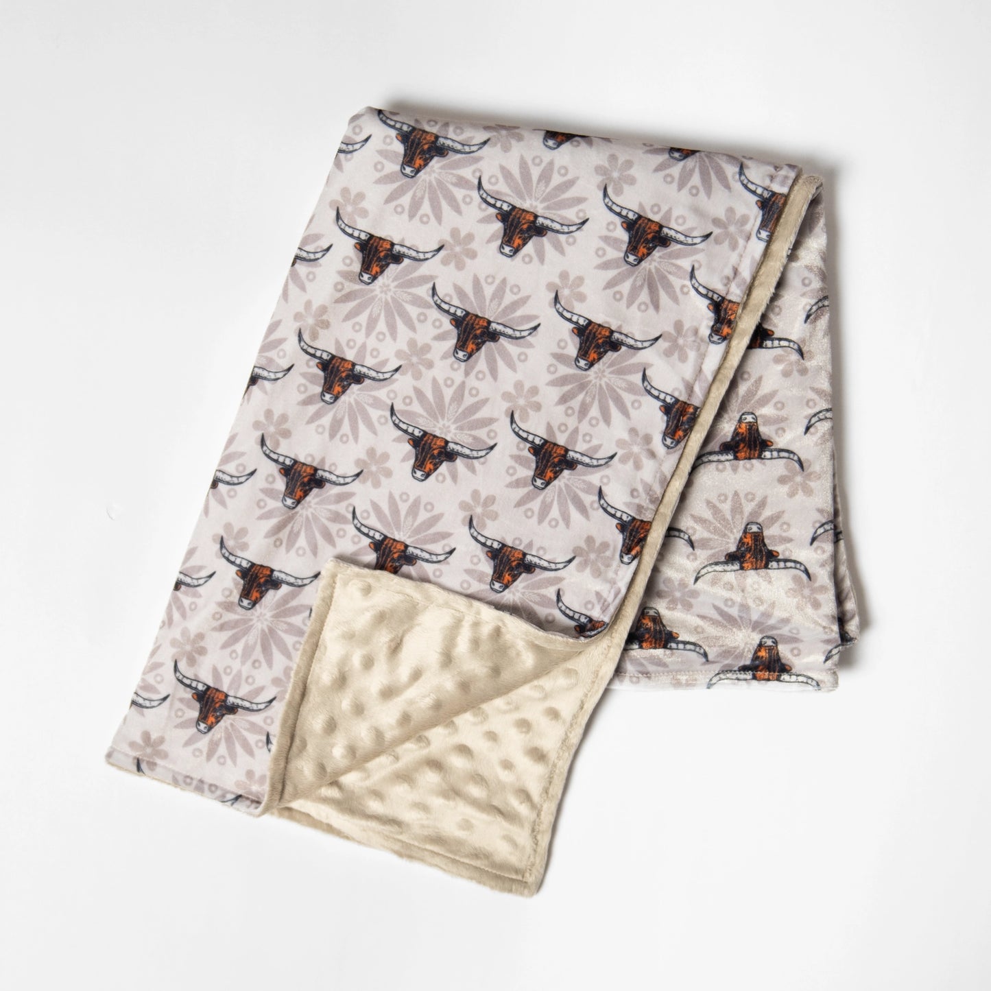 Western Cow Minky Blanket