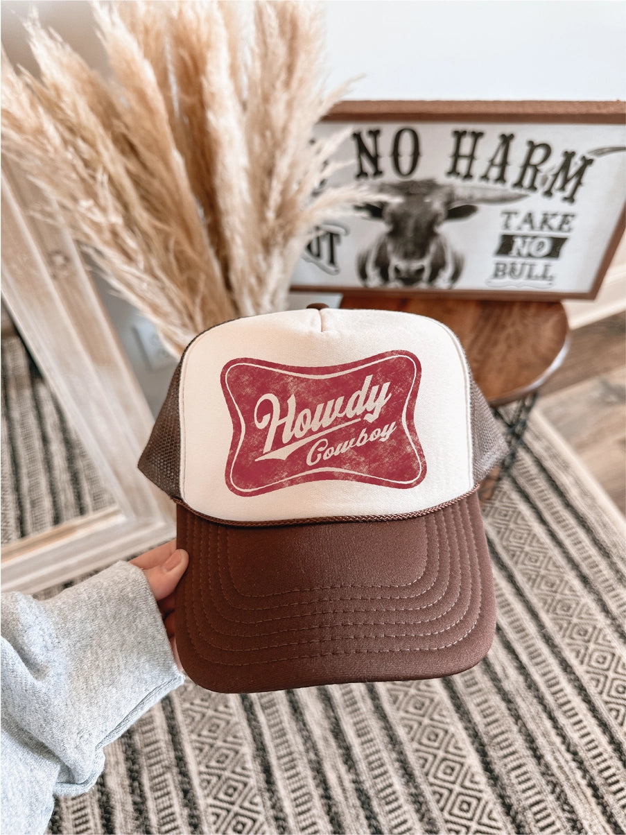 Howdy Cowboy Trucker Hat