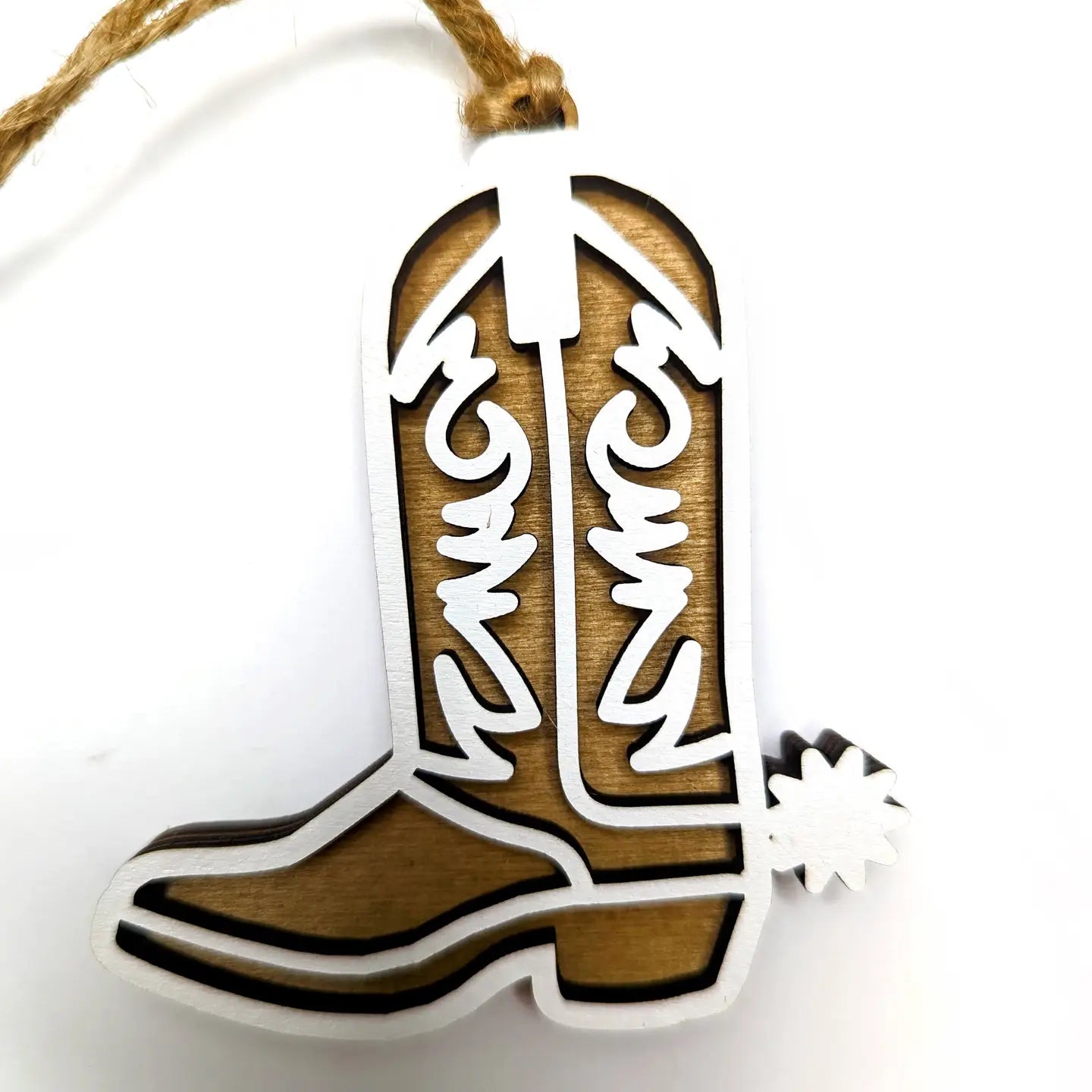 Cowboy Boot Christmas Ornament