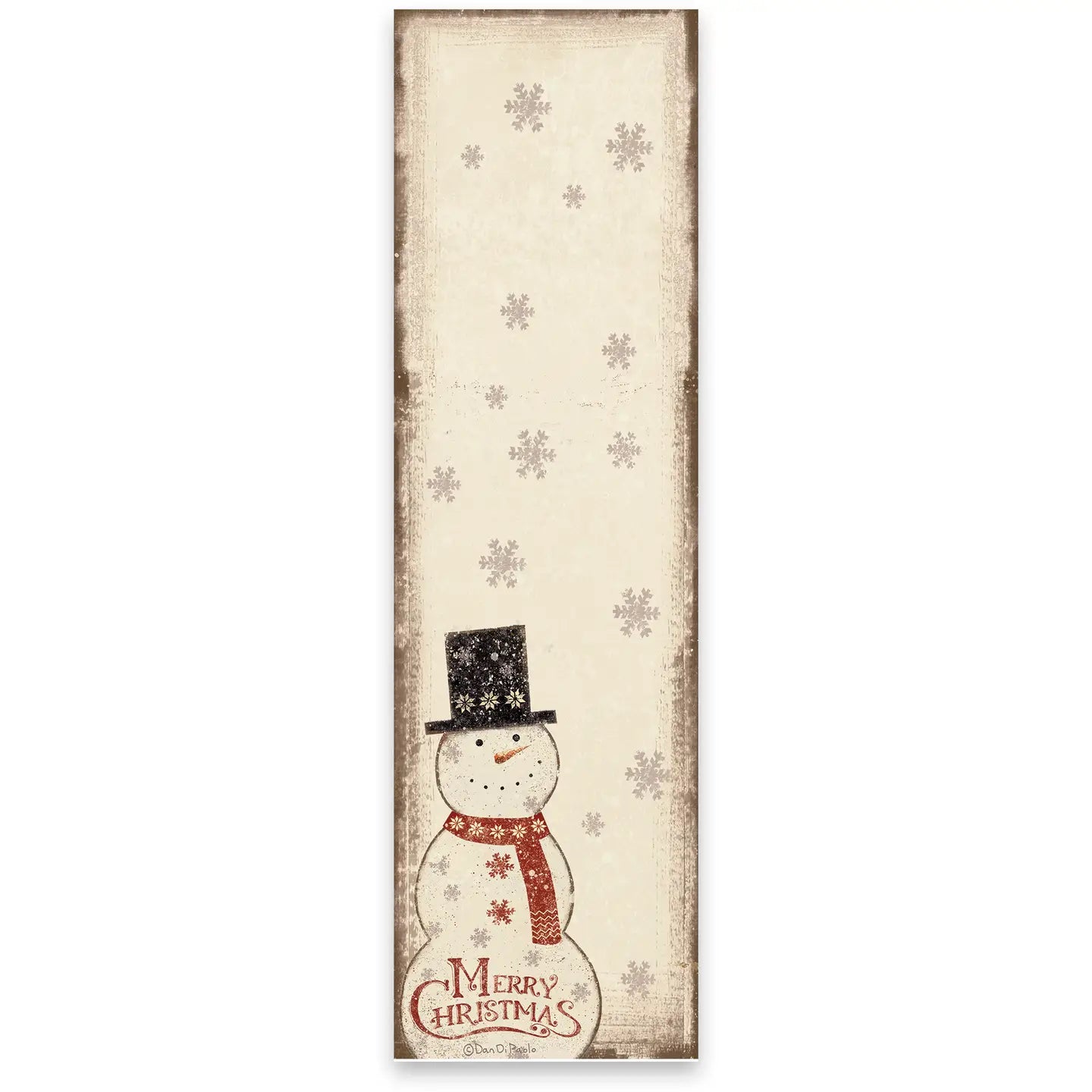 Merry Christmas Snowman List Pad