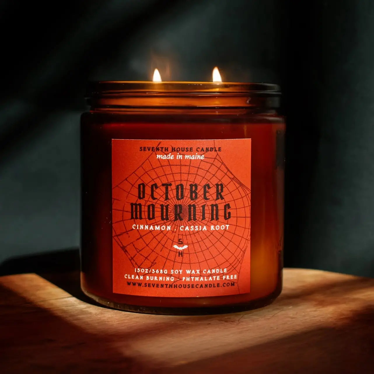 October Mourning-Cinnamon, Cassia Root Candle-13oz
