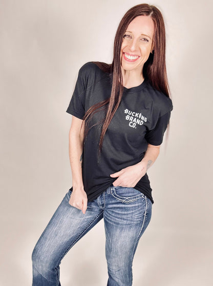 ‘When The Smoke Turns Black There Is No Looking Back’ Black Tee