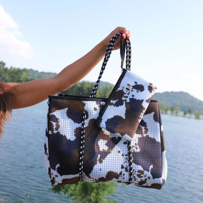 Large Brown Cowhide Tote