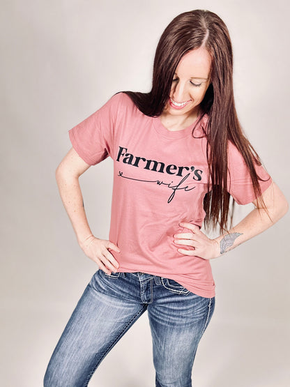 ‘Farmers Wife’ Mauve Tee