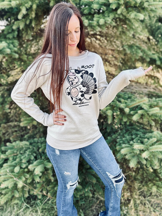 Moo? Thanksgiving Sweatshirt