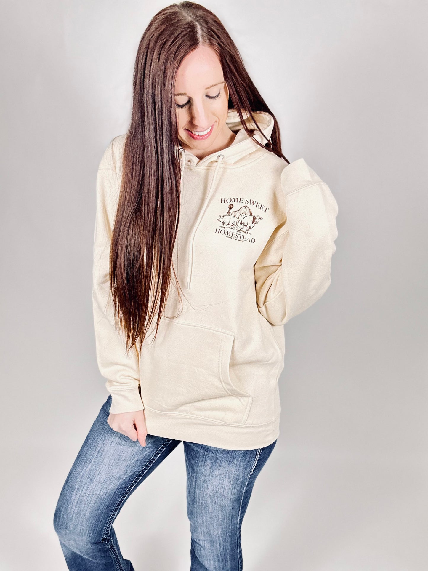 ‘Home Sweet Homestead’ Sandshell Hoodie