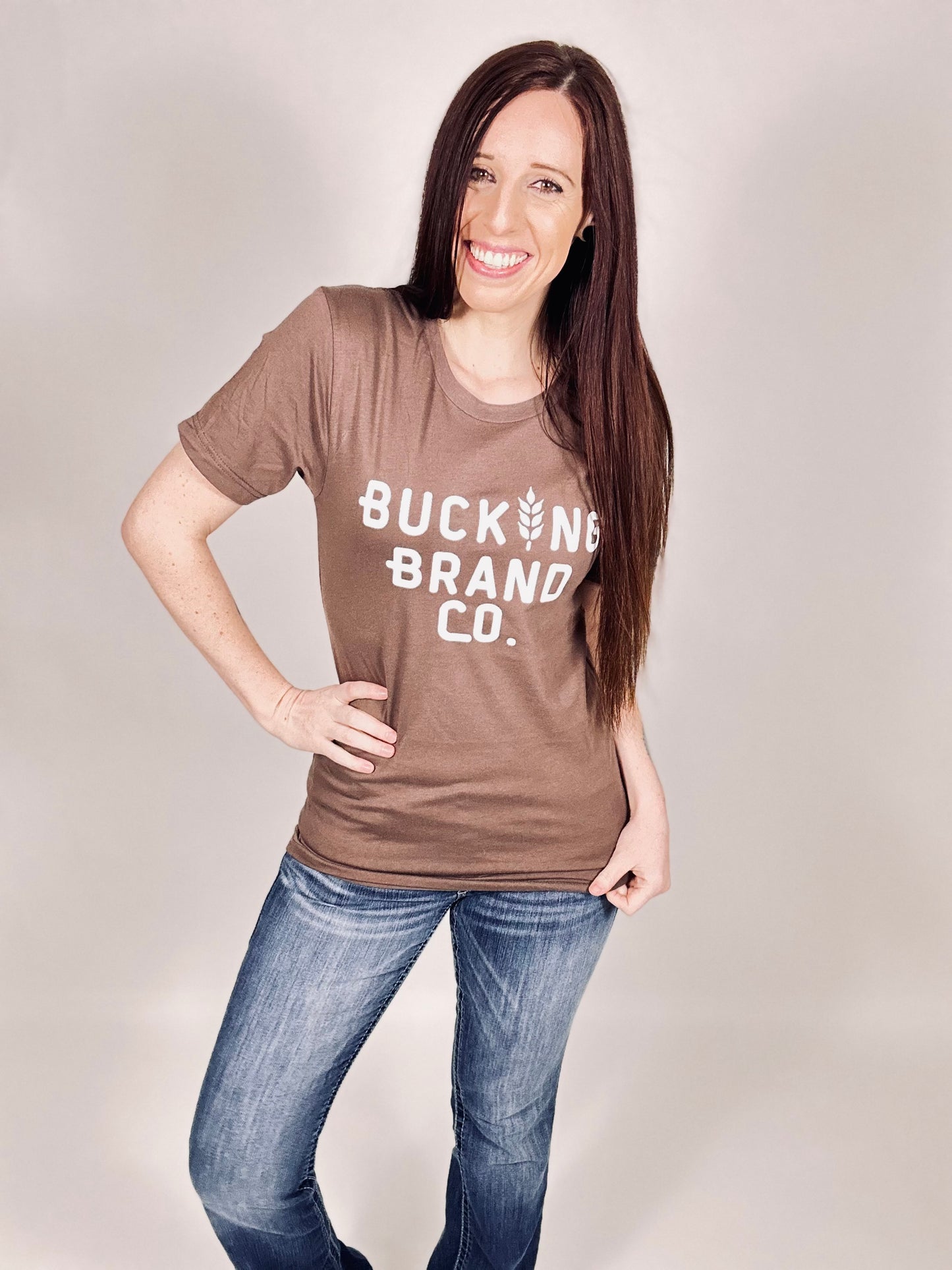 ‘Bucking Brand Company’ Brown Tee