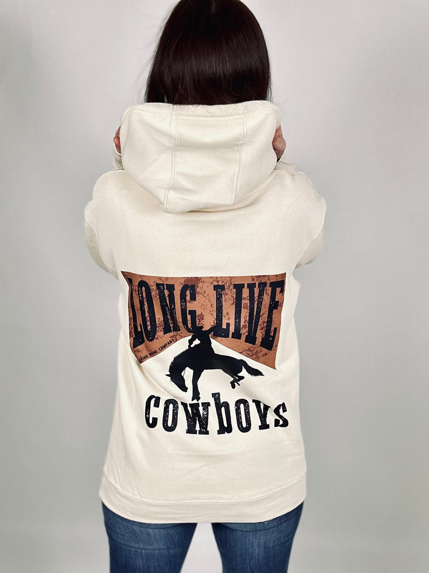 ‘Long Live Cowboys’ Sandshell Hoodie