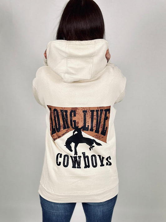 ‘Long Live Cowboys’ Sandshell Hoodie