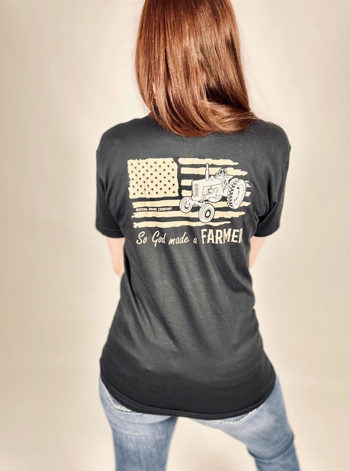 ‘So God Made A Farmer’ Black Tee