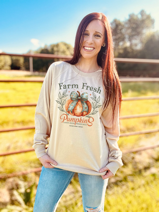 Farm Fresh Pumpkins Lightweight Crew