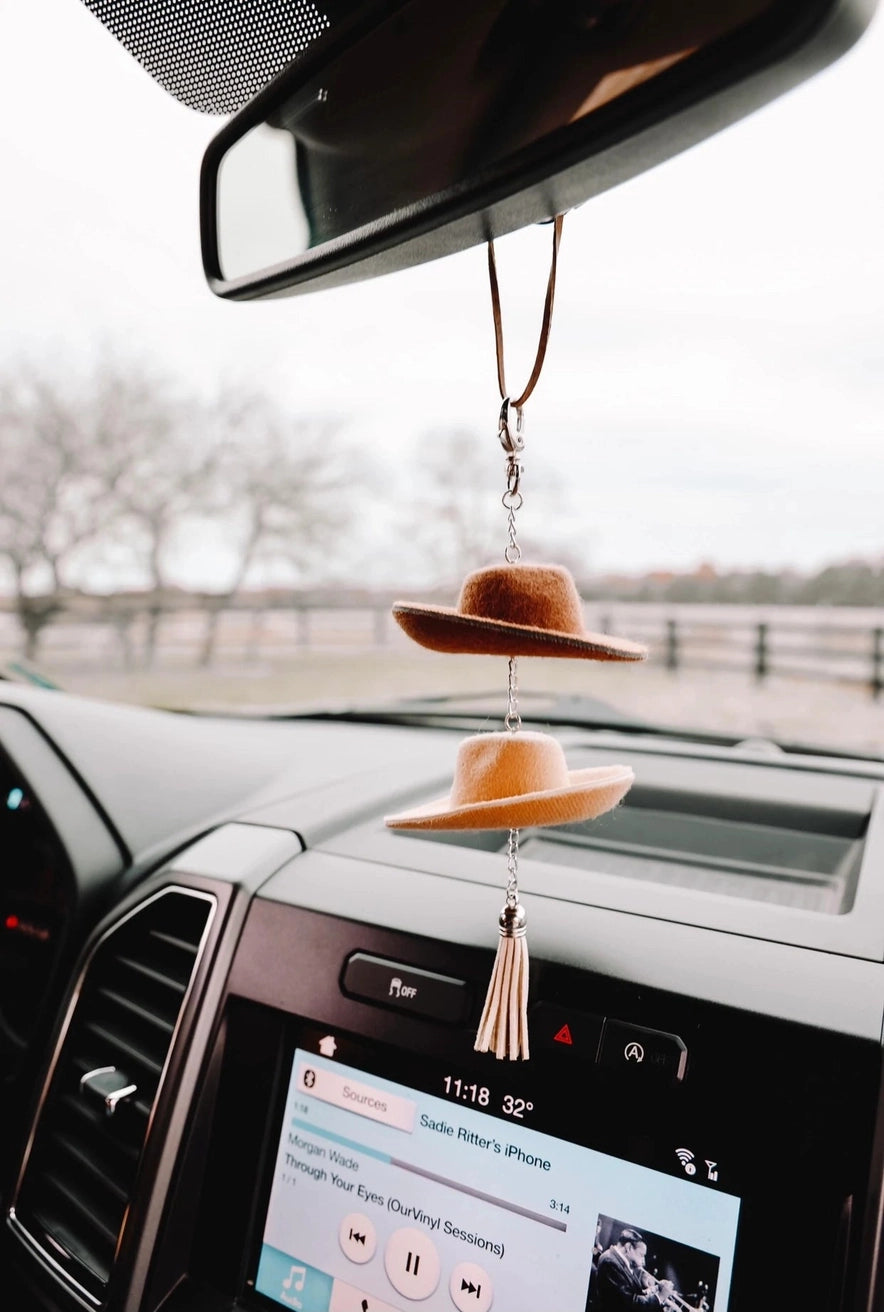 Cowboy Hat Rearview Mirror Charm