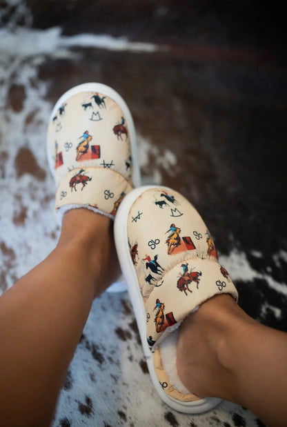 Vintage Cowboy Slippers