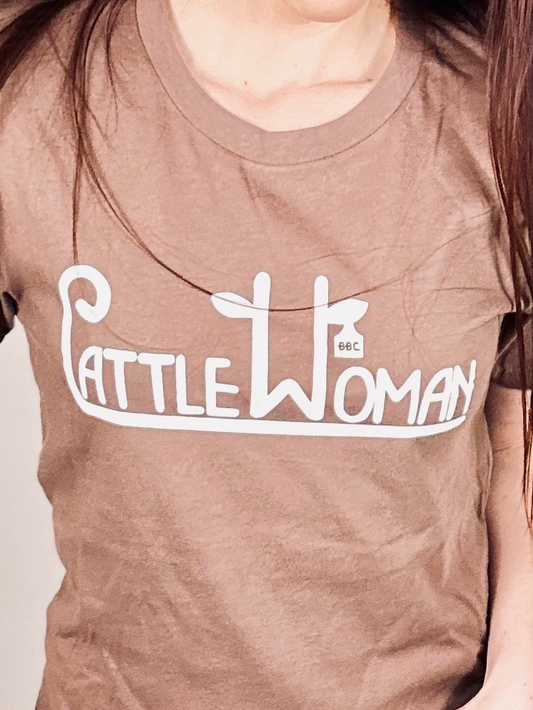 ‘Cattle Woman’ Brown Tee