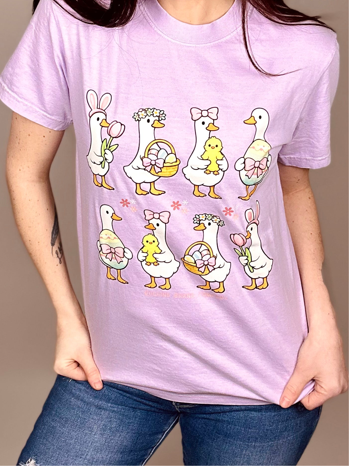 Youth ‘Easter Goose’ Orchid Tee