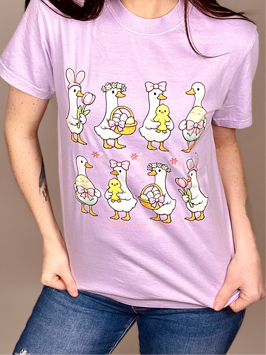 Youth ‘Easter Goose’ Orchid Tee