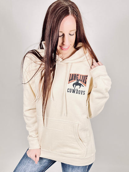 ‘Long Live Cowboys’ Sandshell Hoodie