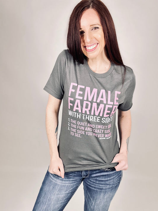 ‘Female Farmer’ Charcoal Tee