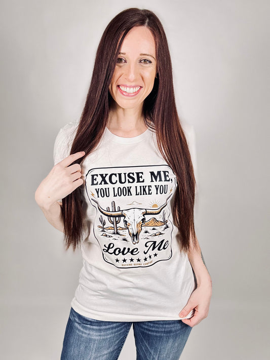 ‘You Look Like You Love Me’ Vintage White Tee