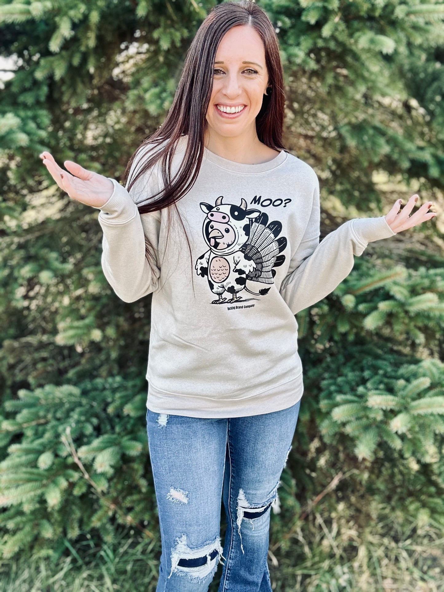 Moo? Thanksgiving Sweatshirt