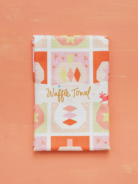 Pumpkin Waffle Towel