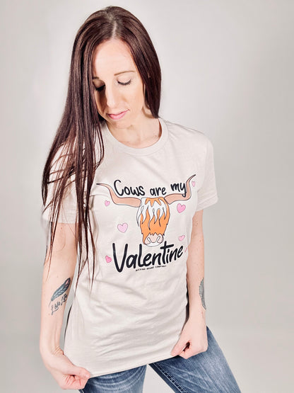 ‘Cows Are My Valentine’ Dust Tee