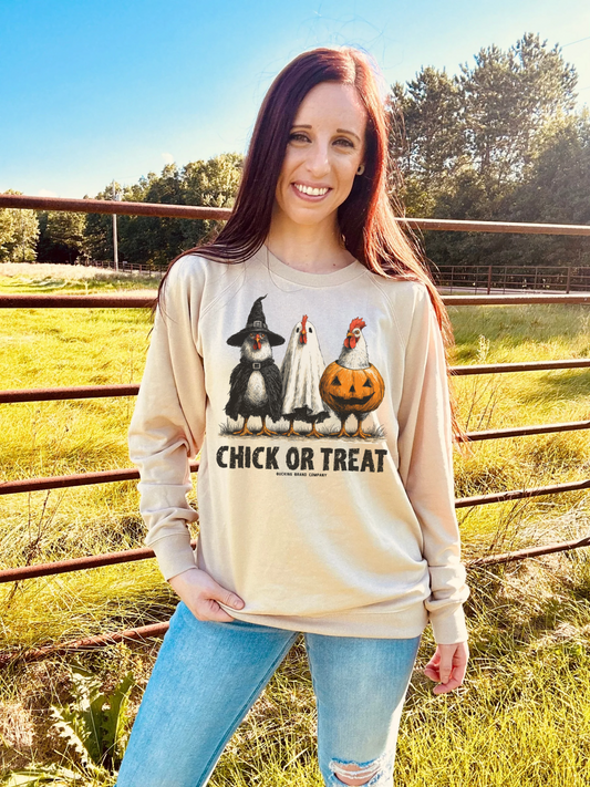 Halloween Chick Or Treat Lightweight Crew