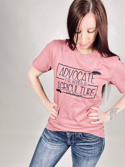 ‘Advocate For Women In Agriculture’ Mauve Tee