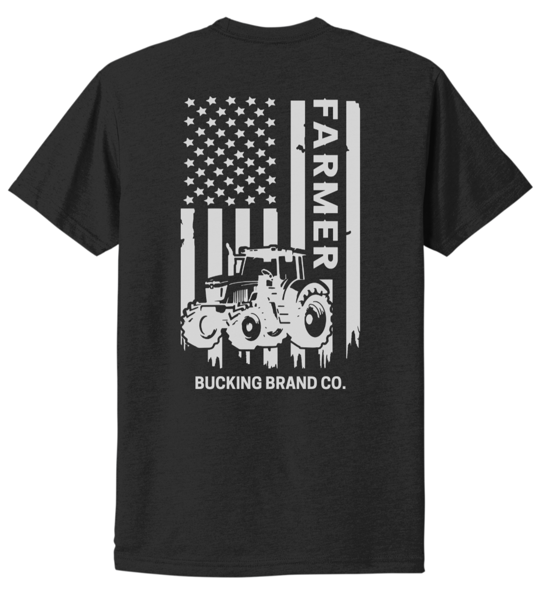 Farmer Tractor & Flag T-Shirt