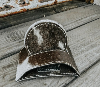 Handmade Cowhide Coaster Set