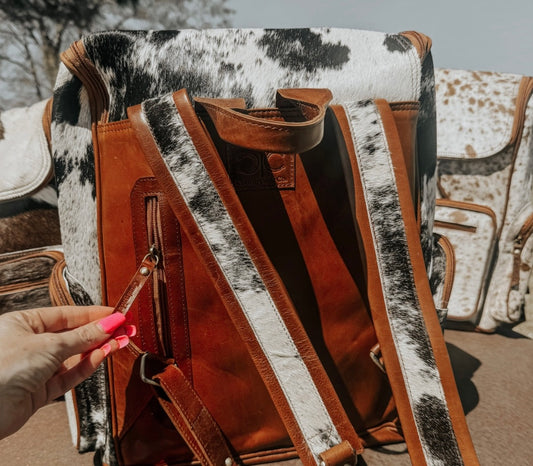 Cowhide Backpack