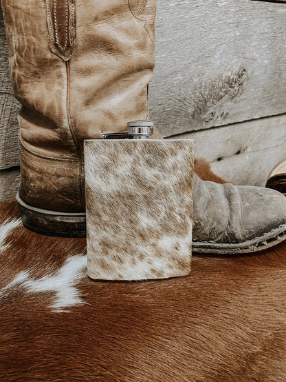 Cowhide Flask Stainless Steel