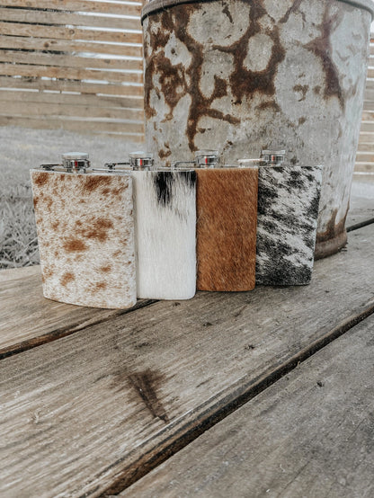 Cowhide Flask Stainless Steel