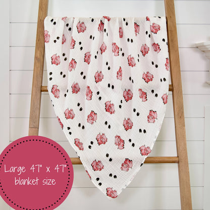 Oink Oink Baby Swaddle Blanket