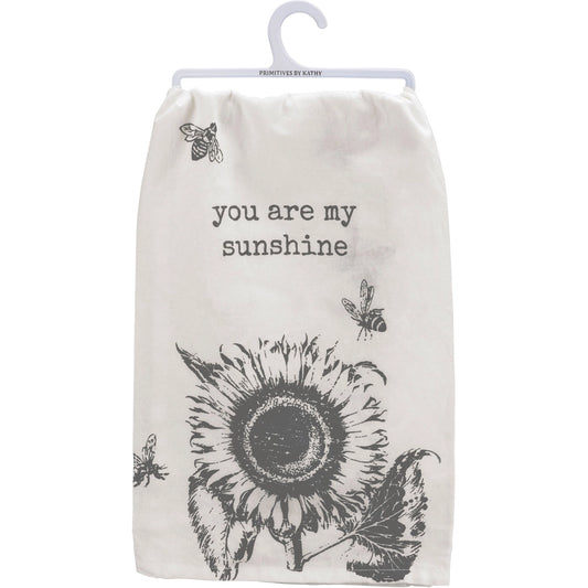 You Are My Sunshine Sunflower Kitchen Towel