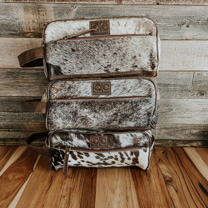 Cowhide Toiletry Bag For Men and Women
