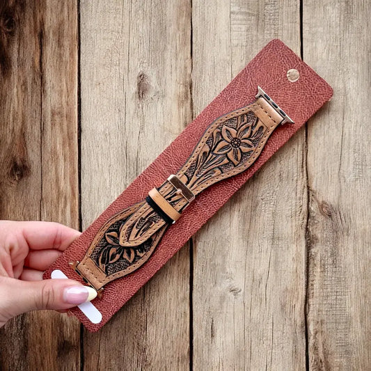 Lili Hand Tooled Apple Watch Band